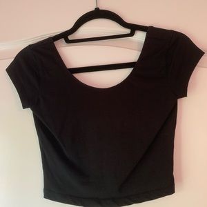 black crop top